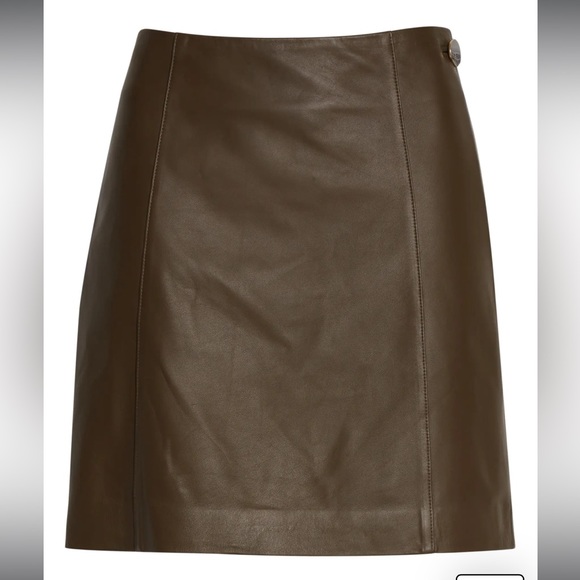 Vince Leather Miniskirt - Picture 3 of 7